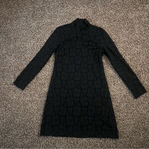 INC International Concepts Black Long Sleeve Dress